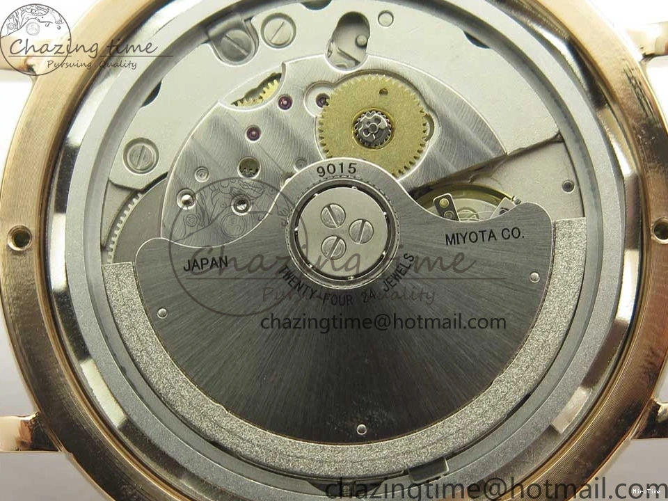 MIROTIME 0319 Portofino IW458101 RG MK 1:1 Best Edition Silver Dial On Red Leather Strap MIYOTA FashionForward 7162